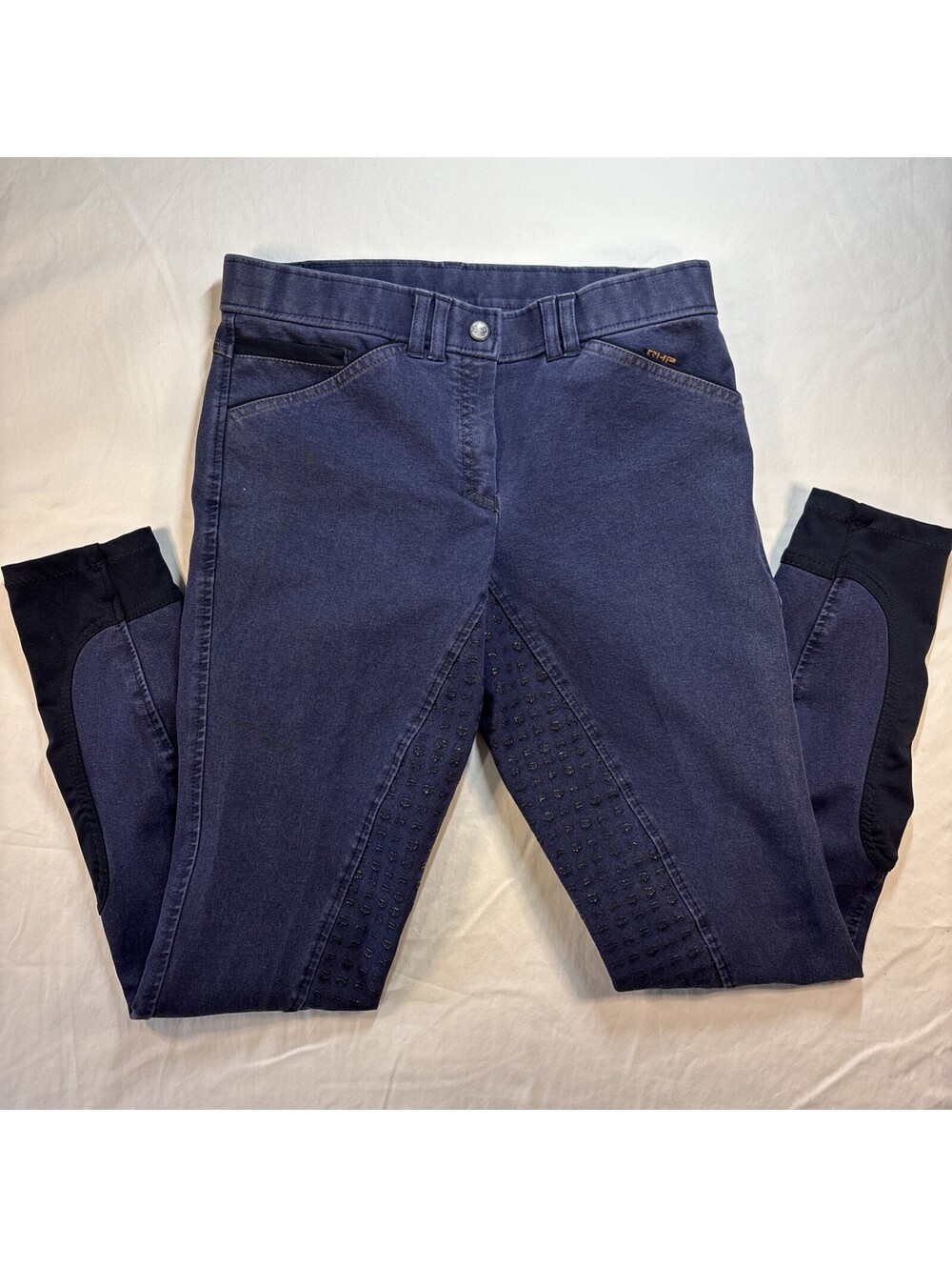 QHP Quality Women Navy full seat grip Equestrian Horse Riding pants